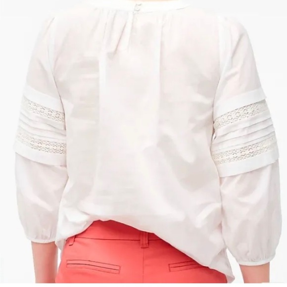 J. Crew Womens Pintuck Top NWOT Large - Picture 3 of 5